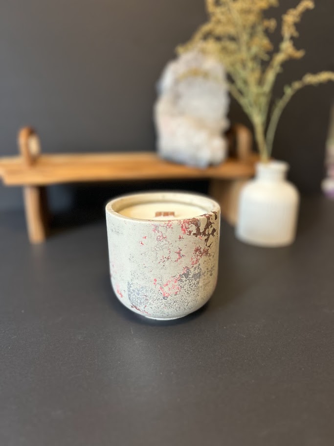 Pink Marble - Custom Concrete Candle