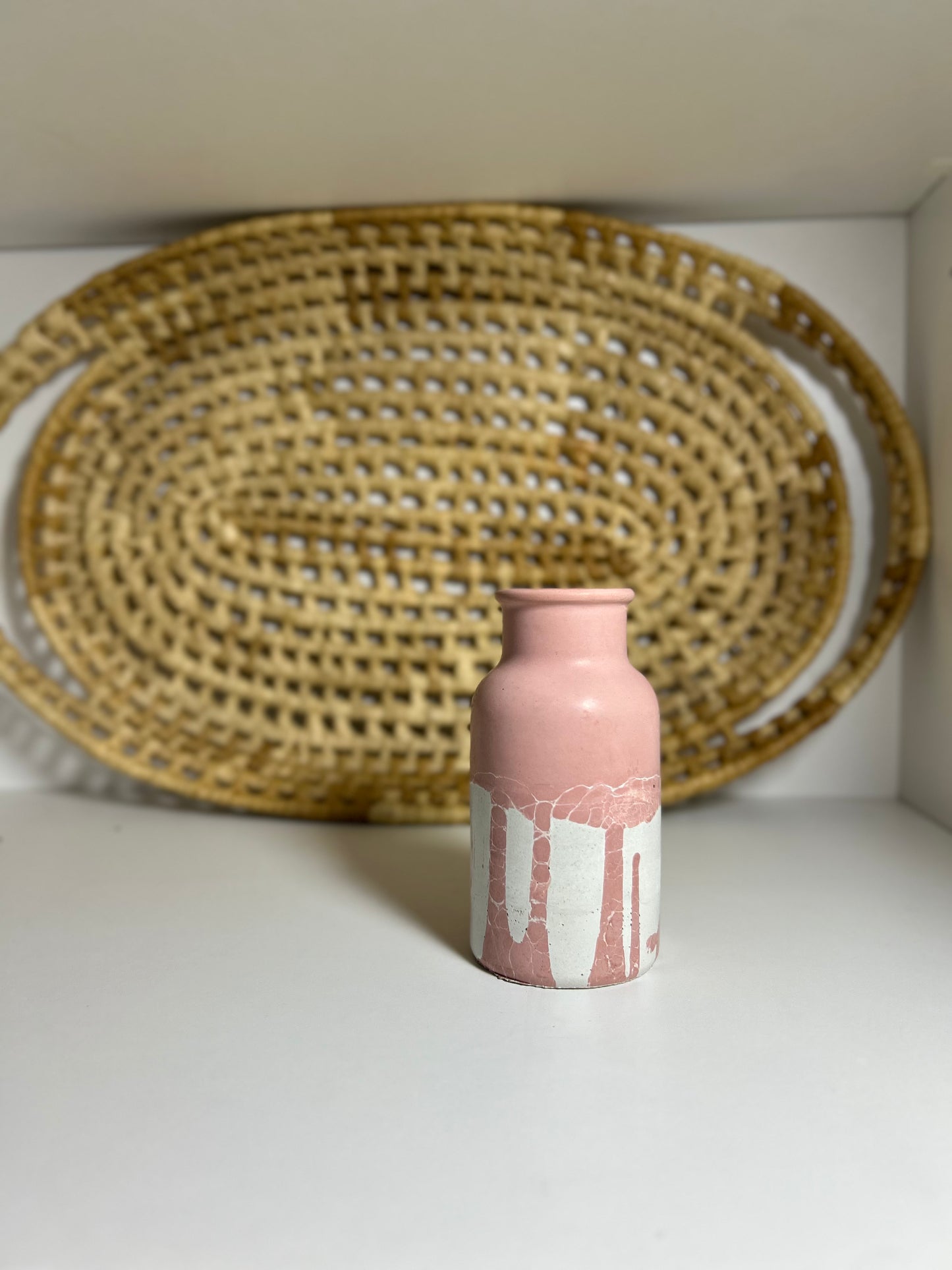 Pink Dried Flower Vase